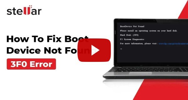 How to Fix Hard Disk 3F0 Boot Device Not Found Error [2026]